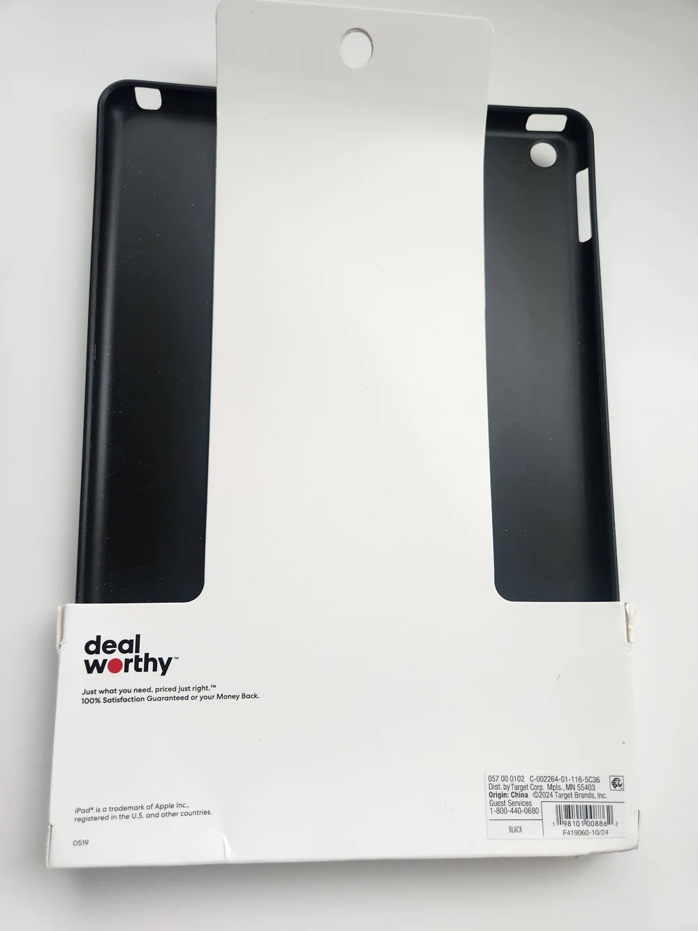 Black Tablet Case for 10.2-inch iPad (9th Gen)